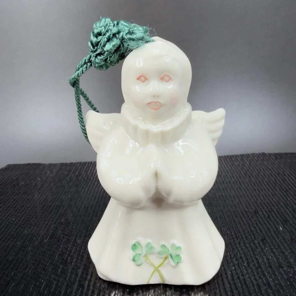2000 Belleek Choir Of Angels Harp Ornament Porcelain‎ Bell Dayton Hudson NEW Box